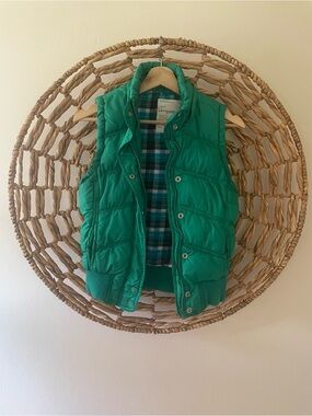 Aeropostale Green Quilted Puffer Vest